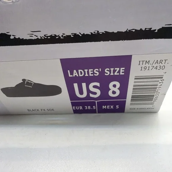 Dolce Vita Anina Mules Women's Black Buckle Comfort Slip On Shoes Size 8 - Picture 11 of 11